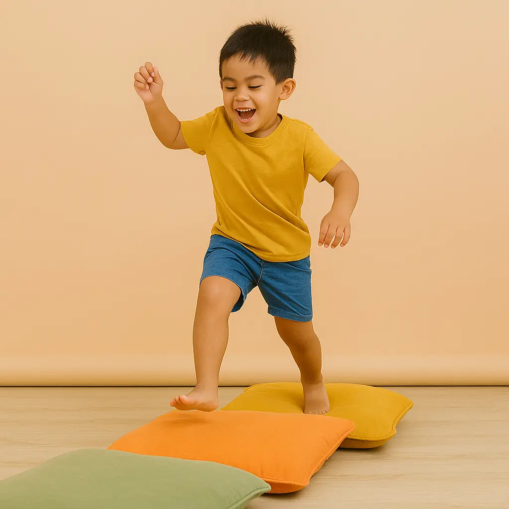 Menanam biji kacang hijau di kapas